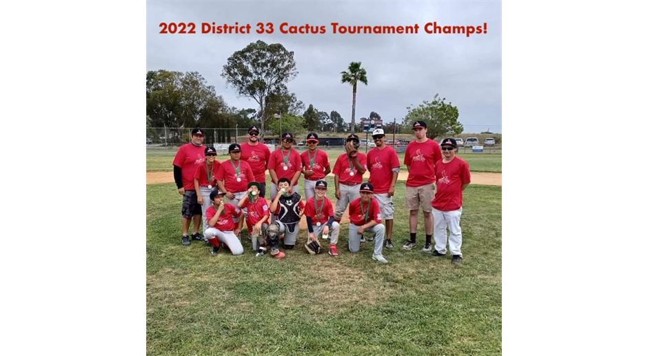 2022 District 33 Cactus Tournament Champs!